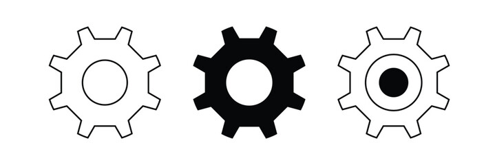 Gear Vector Icon, settings and  cog icon , cogwheel  vector icon.