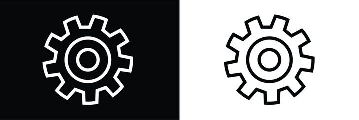 setting vector Icon , gear icon on white background eps 10.