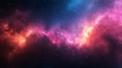 Naklejka premium A deep space gradient background fading from dark blue to rich purple with subtle starlike speckles evoking the vastness of outer space and a sense of mystery