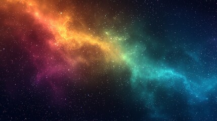 Obraz premium A grainy gradient background blending cool greens, blues, and purples with subtle hints of shimmering lights, resembling the Northern Lights in a dreamy night sky.