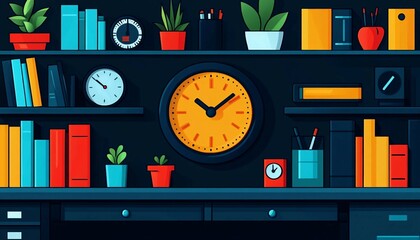 Personal Time Management Dashboard, interactive dashboard displaying a user’s daily schedule,