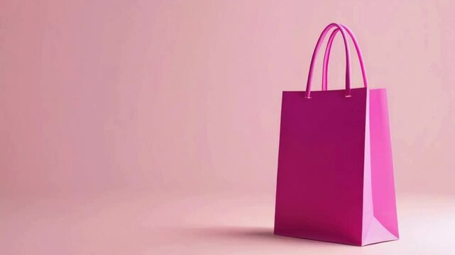 pink shopping bag