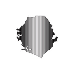 sierra leone map icon