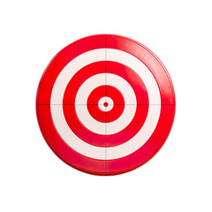 Target isolated on transparent and white background