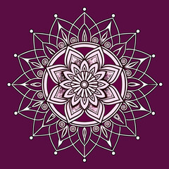Line Art Mandala Vector Illustration