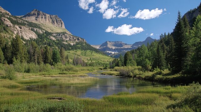 Uinta-Wasatch Forest's Provo River vista, Utah