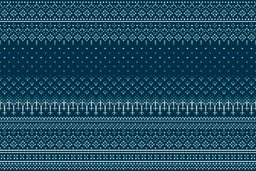 The pattern is rich and full.