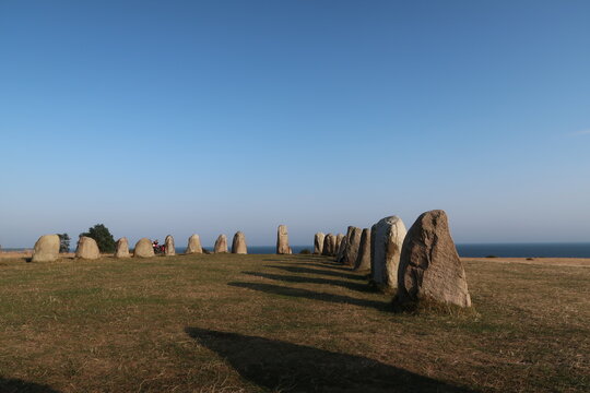 Megalith Ales Stenar in Sweden