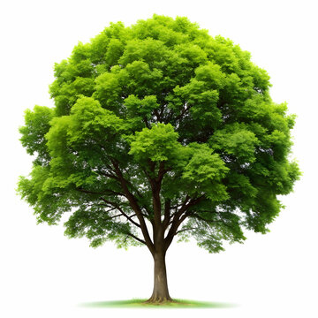 isolated tree on white background