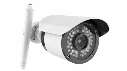 White Security CCTV Camera | Modern Surveillance and Protection