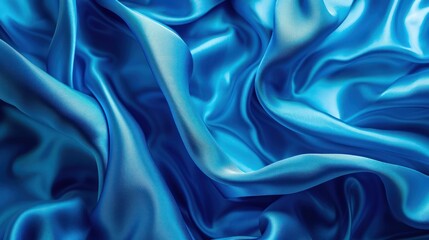 Obraz premium Abstract Blue Silk Fabric
