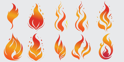 Fire emblem icon set