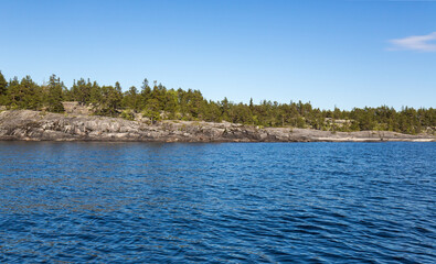 The coast of Lake Ladoga