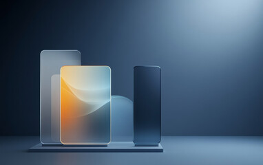 Fashion and technology sense full of e-commerce product display background