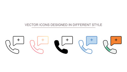 Call icon design with white background stock illustration