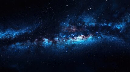 Fototapeta premium Starry night sky with galaxy