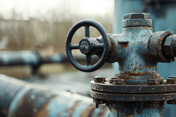 A Rusty Wheel of Control: The Industrial Heart of a Pipeline