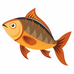 Vector Illustration of Dried Fish Art