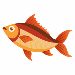 Vector Illustration of Dried Fish Art