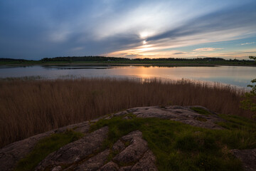 The coast of Lake Ladoga
