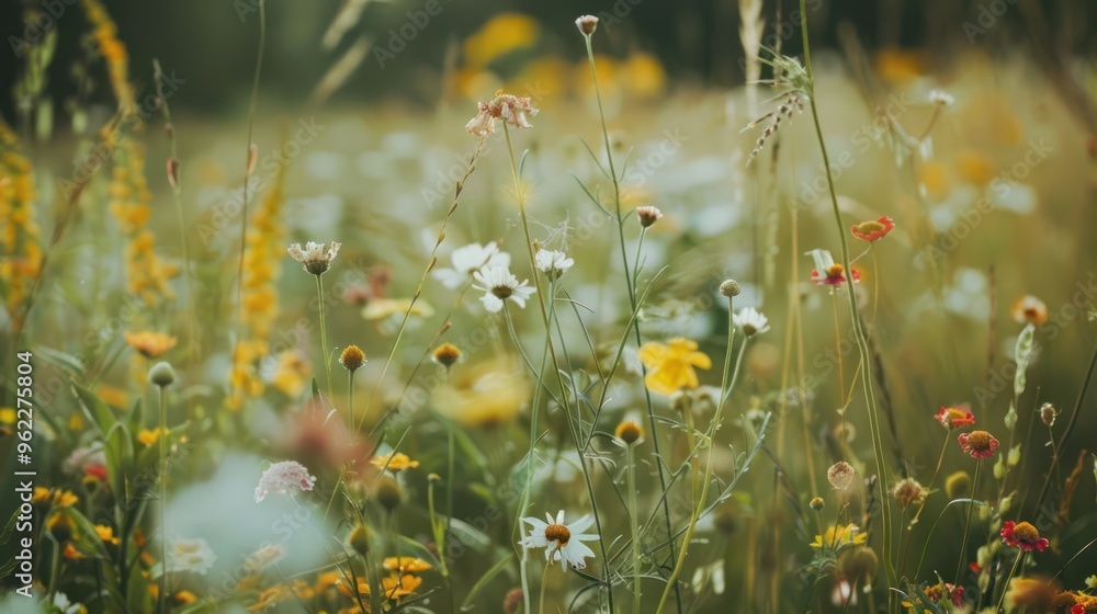 Canvas Prints Wildflowers in a Meadow