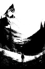 silhouette of a man