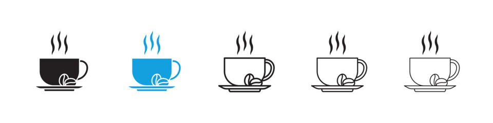 Hot coffee cup icon