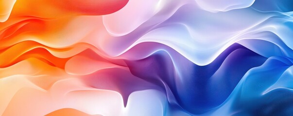 Vivid abstract wave pattern blending vibrant reds, purples, and blues for a dynamic iPhone wallpaper design