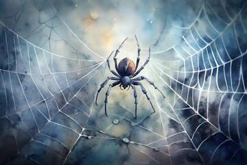 Obraz premium Spider crawling