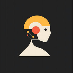 Minimalist and Flat AI Logo Vector Illustration