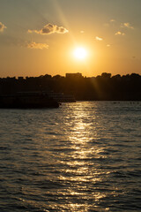 Naklejka premium pôr do sol