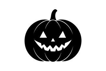 Halloween pumpkin icons set. Vintage funny pumpkins isolated on white background. Monsters faces. Design elements for logo, badges, banners, labels, posters. Vector illustration