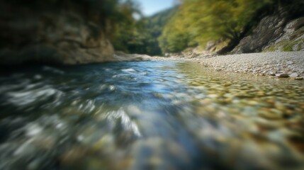 Fototapeta premium Serene River Flow