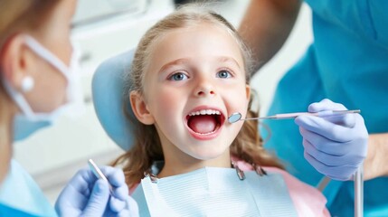 Cheerful Child at the Dentist