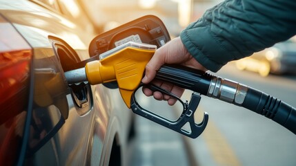 Refueling a Vehicle at a Gas Station