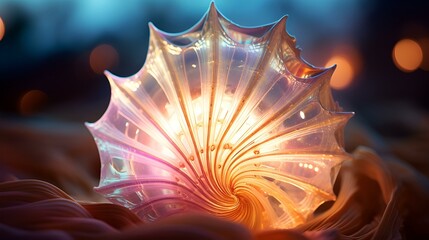 Obraz premium a close up of a shell. 