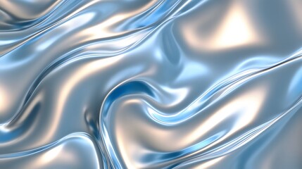 Obraz premium Gradient, Shapes, Waves, Silver and Blue, Abstract Image, Texture, Pattern Background, Wallpaper, Cover and Screen for Smartphone, PC, Laptop, 9:16 and 16:9 Format