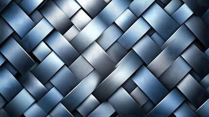 Gradient, Shapes, Waves, Silver and Blue, Abstract Image, Texture, Pattern Background, Wallpaper, Cover and Screen for Smartphone, PC, Laptop, 9:16 and 16:9 Format