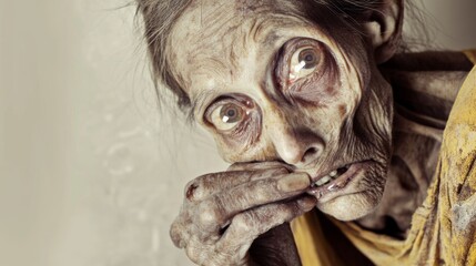 Obraz premium Portrait of an Elderly Woman