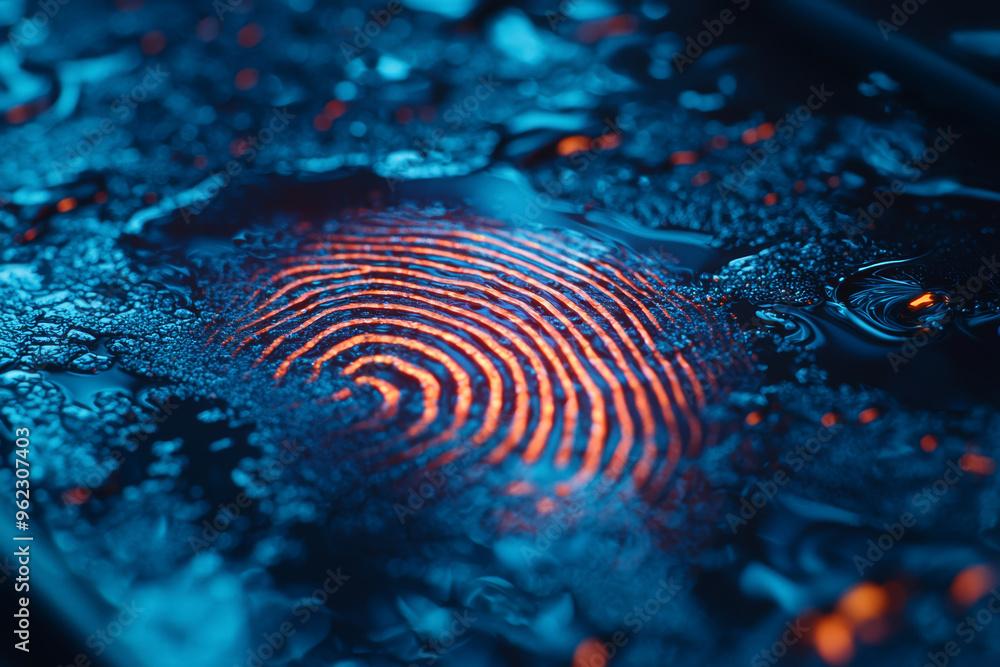 Aufkleber fingerprint smudges on a tablet screen, indicating recent use and digital interaction. concept of te