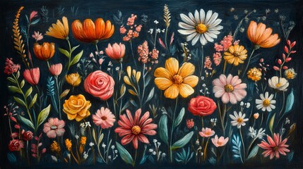 Vibrant Floral Composition