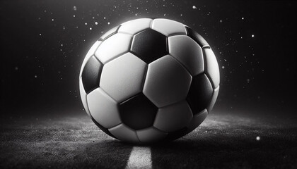 Fototapeta premium Leather soccer ball.