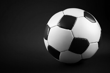 Fototapeta premium Leather soccer ball.