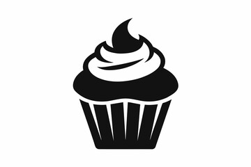  Cupcake different style silhouette black color vector art illustration