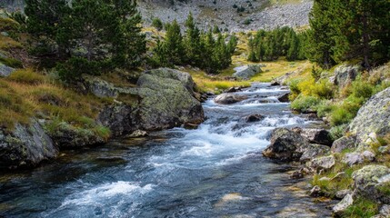 Serene Mountain Stream