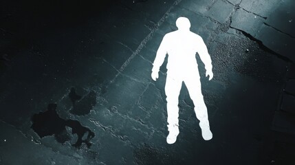 Silhouette on Concrete