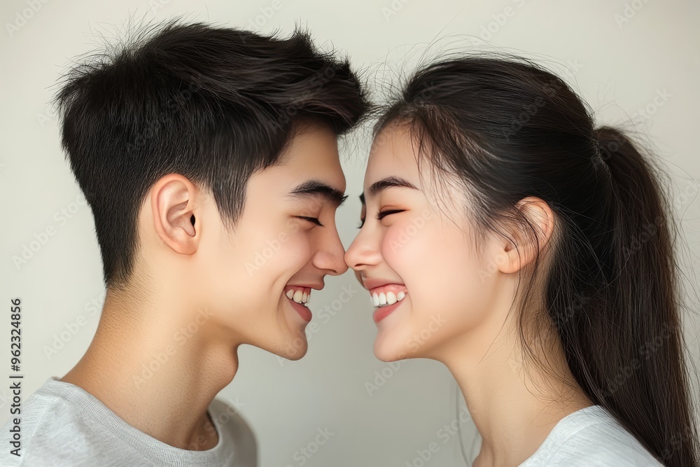 Poster mutual understanding mastermind a couple with brain patterns glowing in golden light representing in
