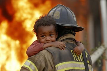he fireman saved black kid from the fire