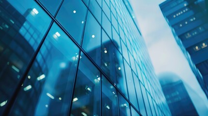Nighttime city view with bright lights and buildings