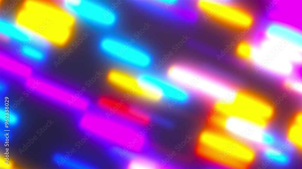 Poster blur neon lines. computer generated 3d render